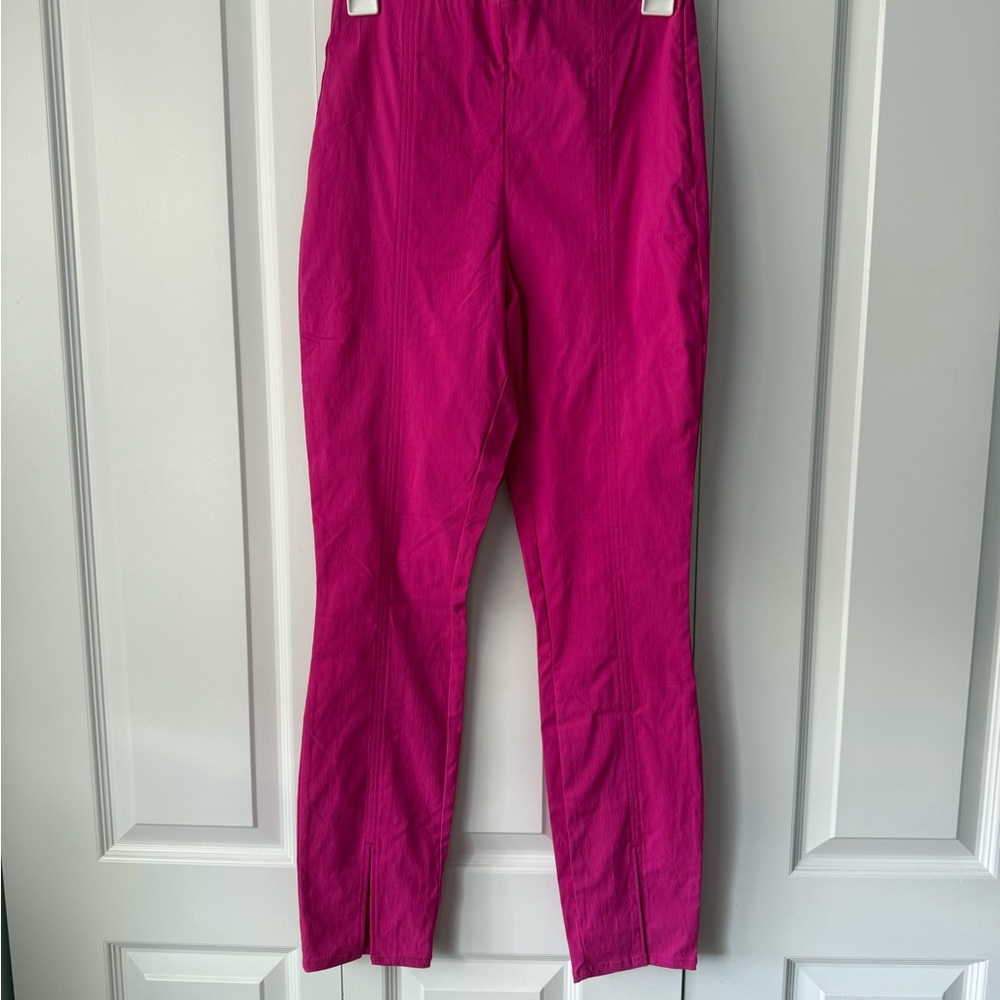 Vibrant Pink High-Waisted Pants